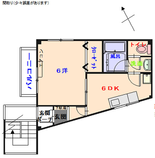 広商店街に面する好立地！コンビニまで３８０ｍ！通風良好な角部屋♪