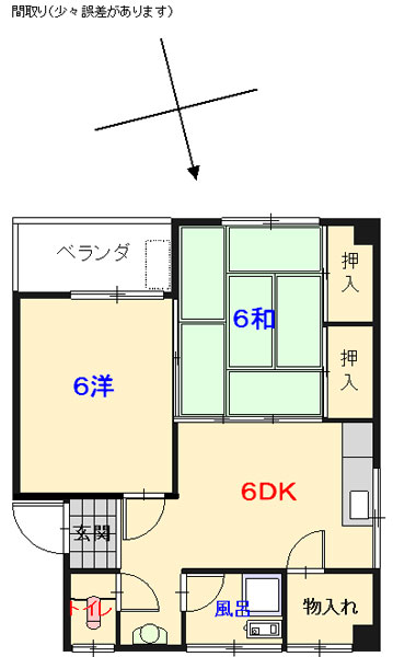 全戸南向きで日当り良好。