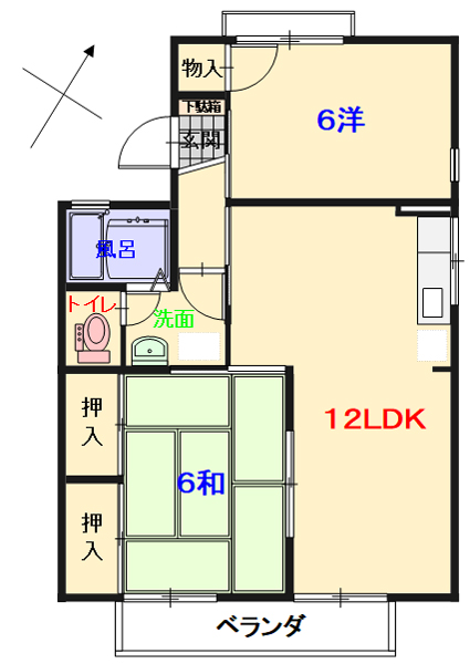 新広駅徒歩１０分の２ＬＤＫ。令和３年リフォーム済でレディ薬局徒歩１分、スーパー万惣徒歩４分で、毎日の買い物にも大変便利な立地です。