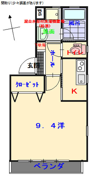 呉市広古新開3丁目4 29 賃貸 ｋ ｆｌａｔ 家賃49 000円 呉線 新広駅の不動産物件情報です 有限会社朝日住宅