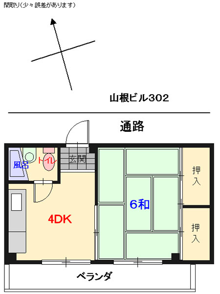 全戸南向きで日当り良好。