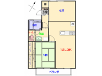 広小学校近くの２ＬＤＫ。対面キッチンにリフォームした物件です。