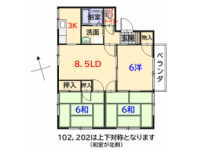 新広駅徒歩５分で通勤・通学らくらく♪広々とした３ＬＤＫ！