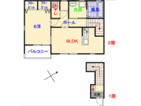 平成２８年１２月新築の１ＬＤＫ！広駅徒歩１２分の便利な立地。