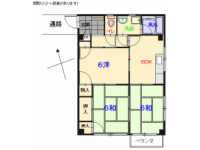 新広駅徒歩９分で通勤通学に便利！南向きの２面採光で明るいお部屋です。